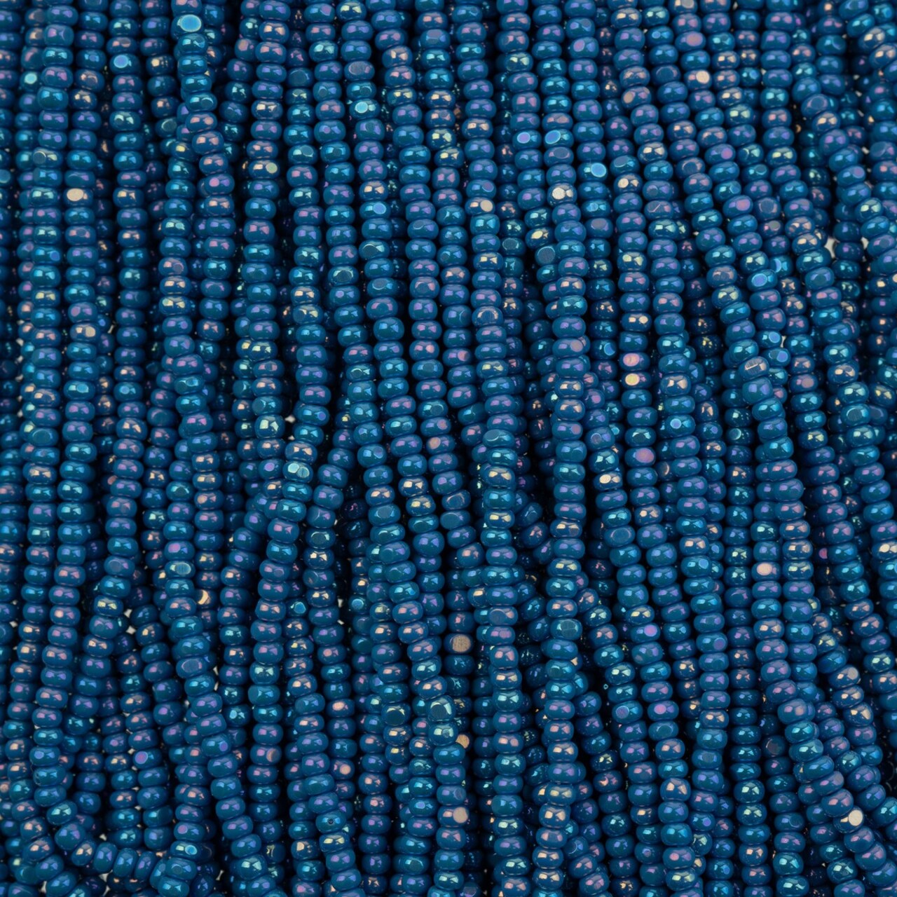 John Bead 11/0 Cut Opaque Finish Czech Glass Seed Beads Strung, 100g